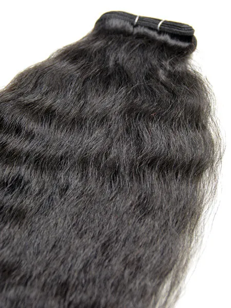 Indian Remy Kinky Wave Human Hair Extensions - Wefted Hair 22"