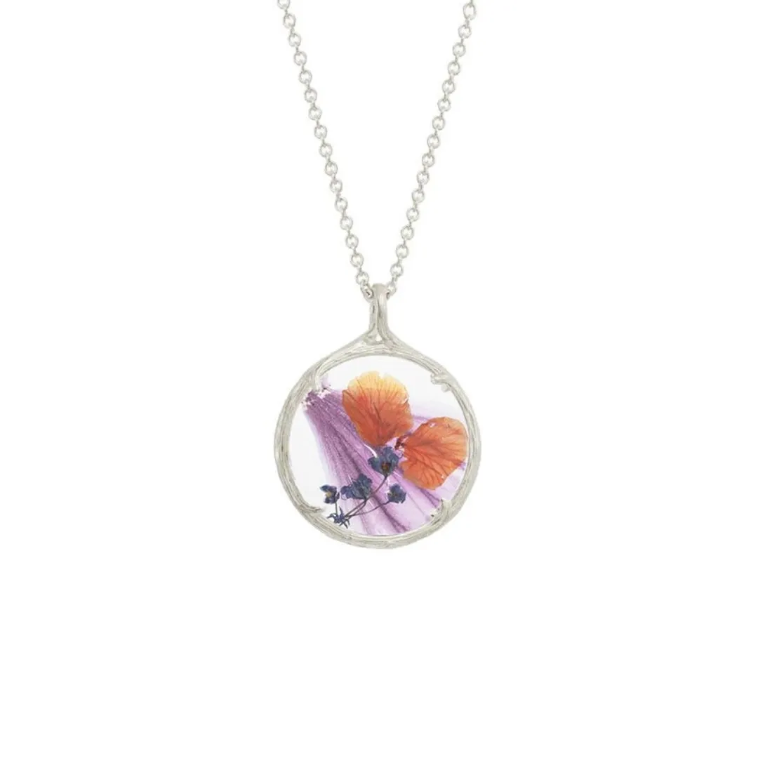 Indigo Dreams Necklace in Silver Plate