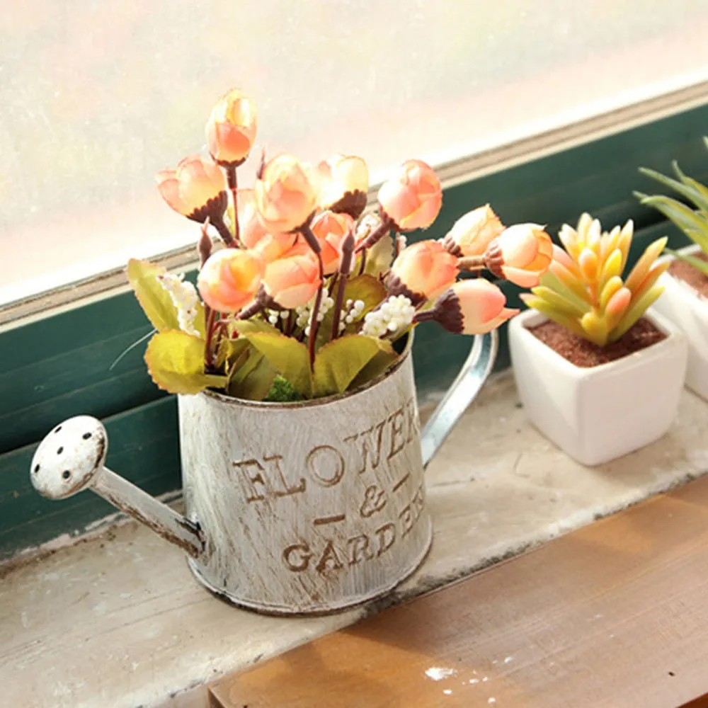 Iron Flower Bucket Pot