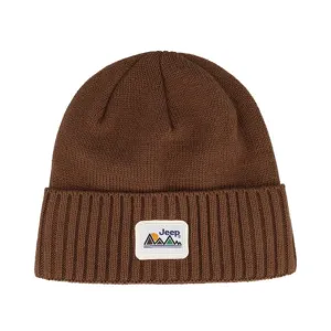 Jeep Chunky Knit Beanie Camel