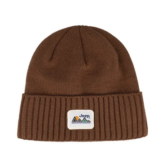 Jeep Chunky Knit Beanie Camel