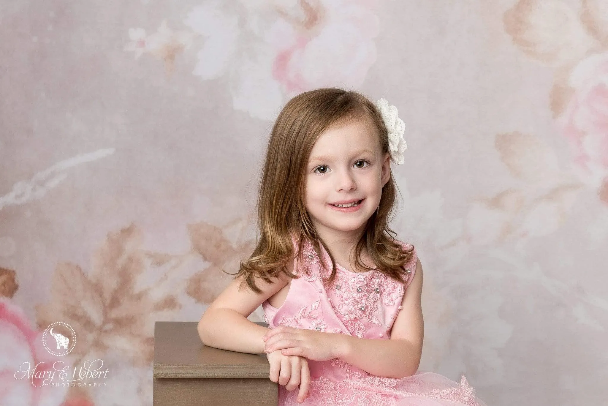 Kate Wedding Retro Old Blurring Flowers Backdrop for Photography Designed by JFCC