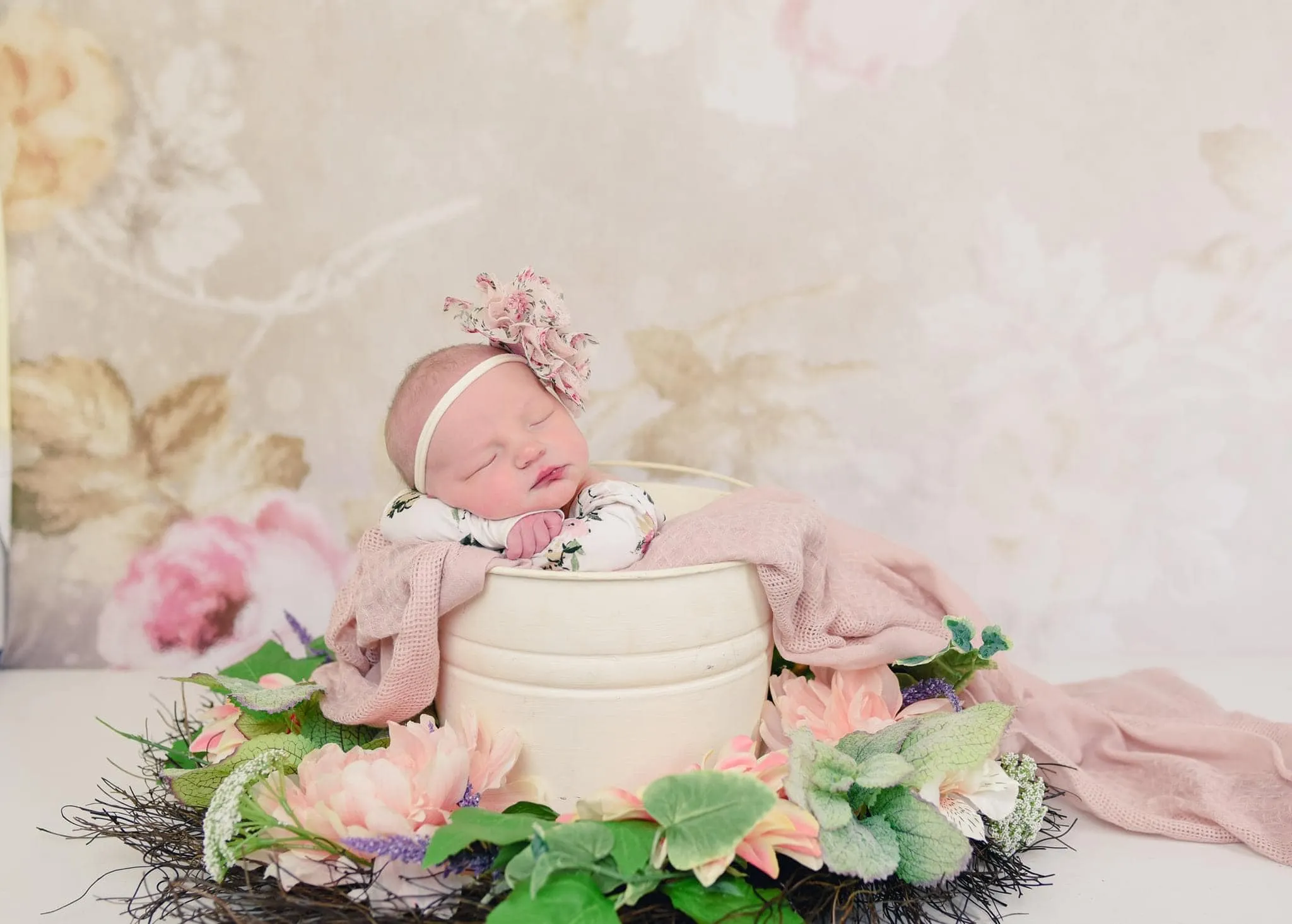 Kate Wedding Retro Old Blurring Flowers Backdrop for Photography Designed by JFCC