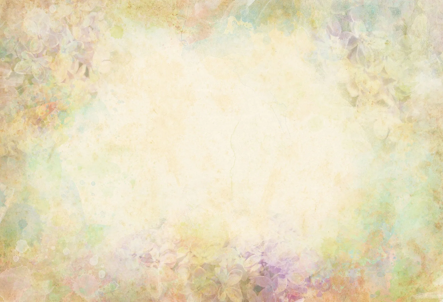 Kate Yellow Retro Flowers Backdrop for Newborn