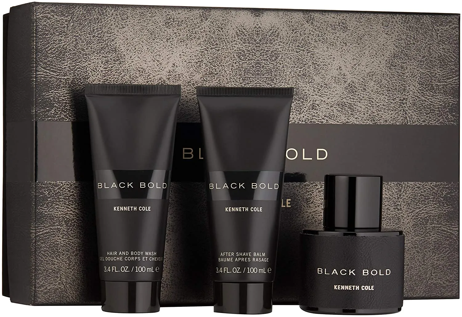 Kenneth Cole Black Bold 3 Piece Gift Set For Men