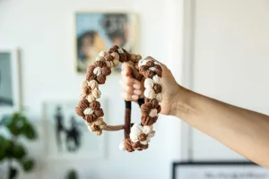 knitted flower headband