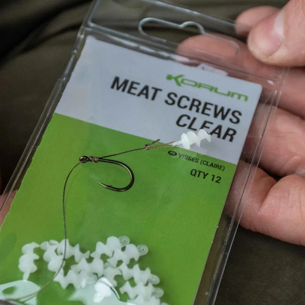 KORUM Meat Screws Clear