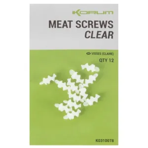 KORUM Meat Screws Clear