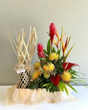 Large Flower Arrangement & 1 Bottles of Sparkling