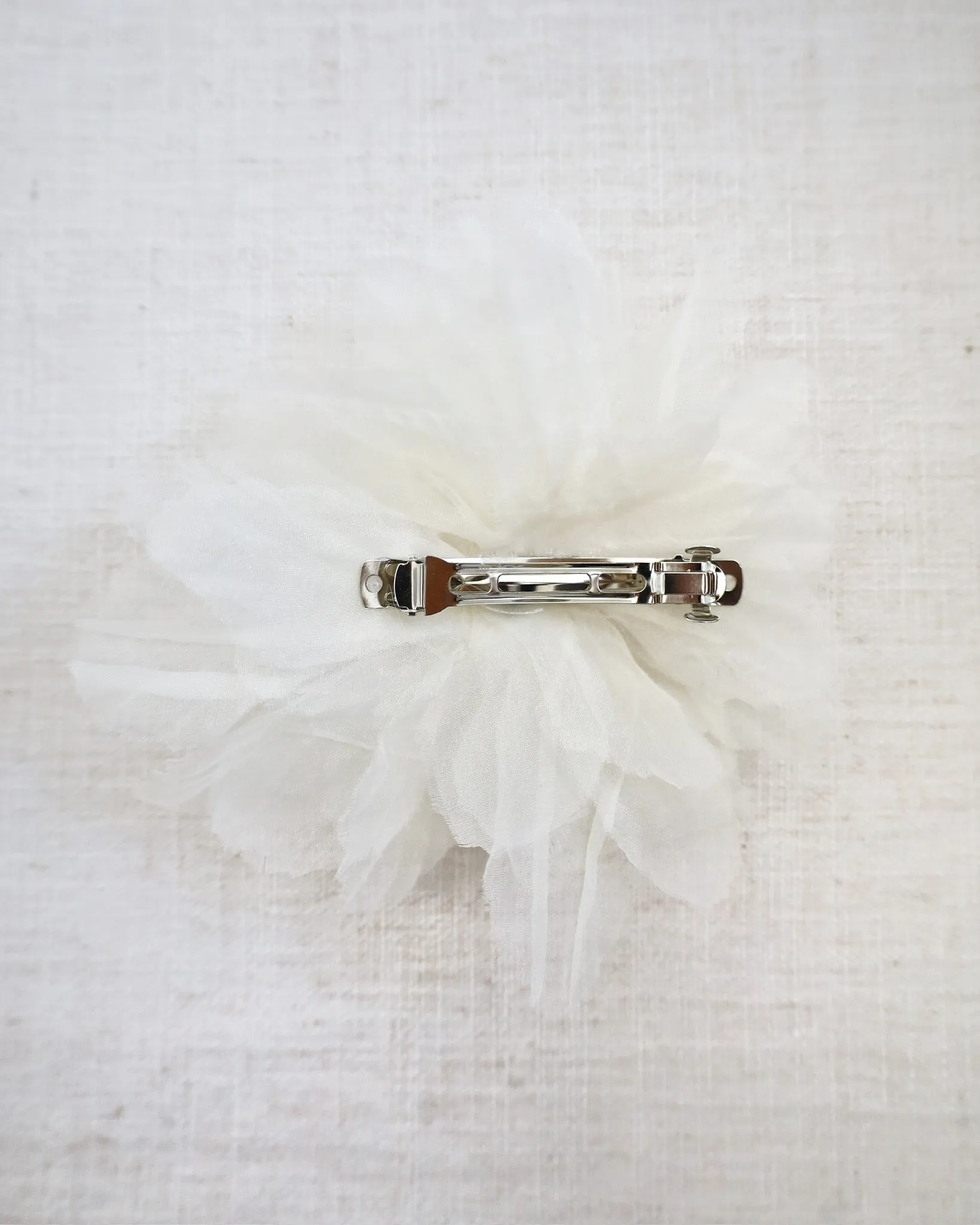 Large Ophelia Flower Hair Barrette with Rhinestone