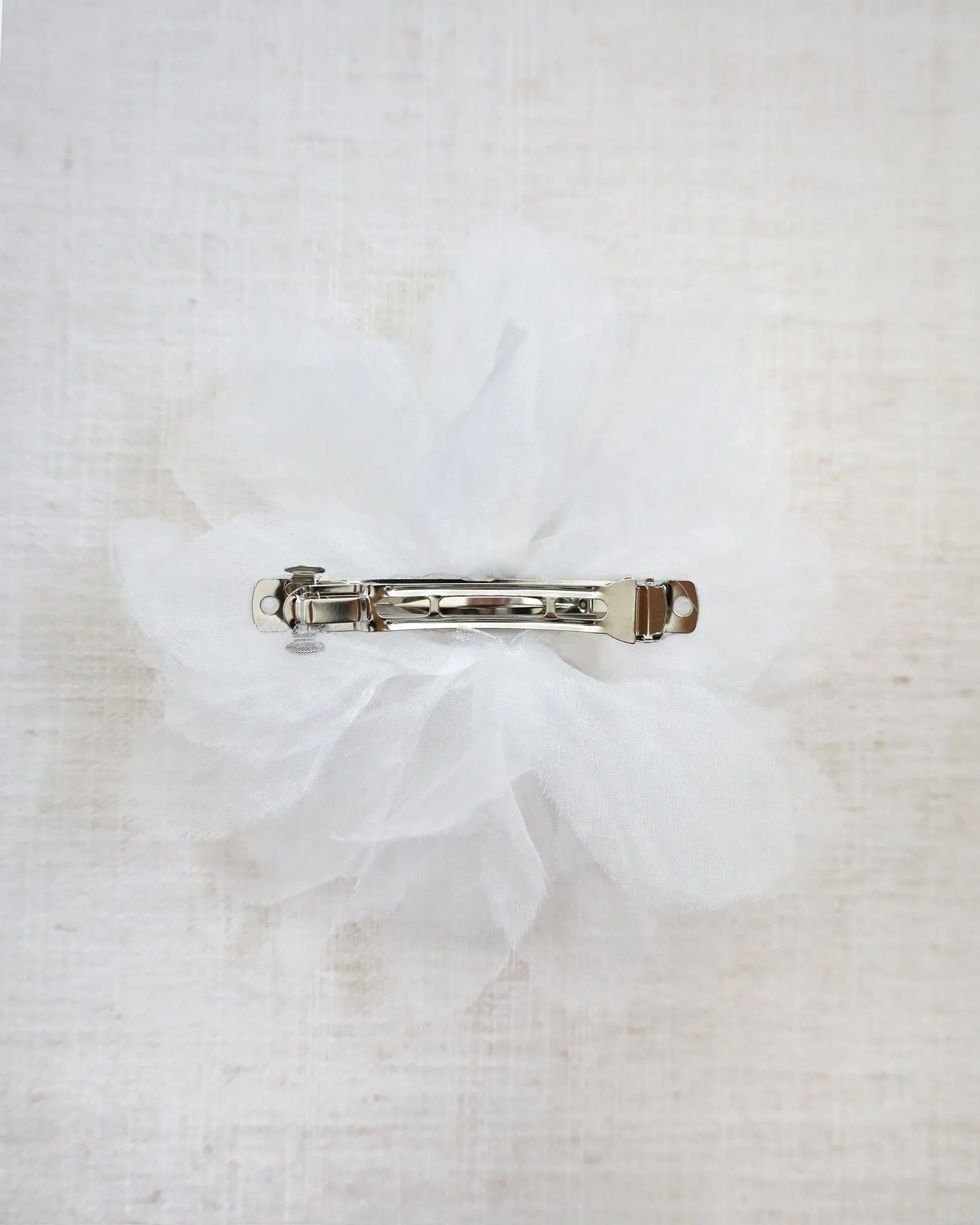 Large Ophelia Flower Hair Barrette with Rhinestone