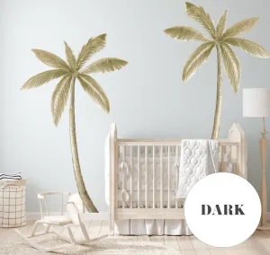 Large Palm Tree Wall Decals Australian Design Hand Painted Peel & Stick, Removable Wall Decal. Nursery, Kids Playroom, Kids Teens Bedroom
