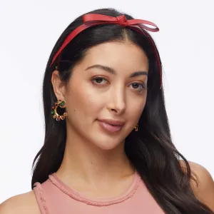 Lele Sadoughi Lipstick Red Bardot Faux Leather Headband