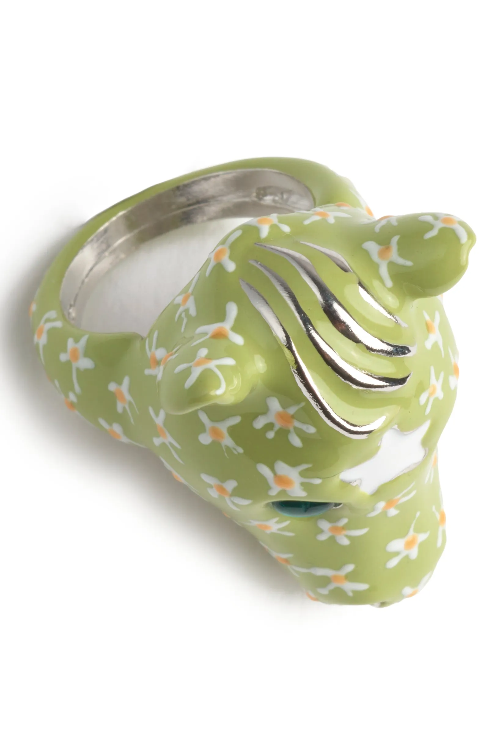 LIME FLOWERS BABY PONY RING