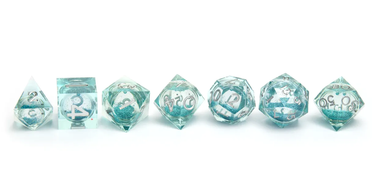 Liquid Core Dice - Light Blue