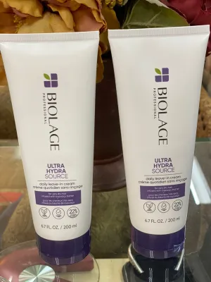Matrix Biolage Hydrasource Daily Leave-In Cream 6.7 oz (pack of 2) -VP