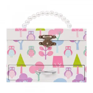 Mele and Co. “Molly” Small Jewelry Box w/ Pearl Handle
