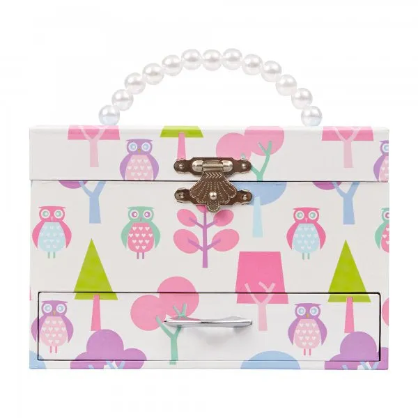 Mele and Co. “Molly” Small Jewelry Box w/ Pearl Handle