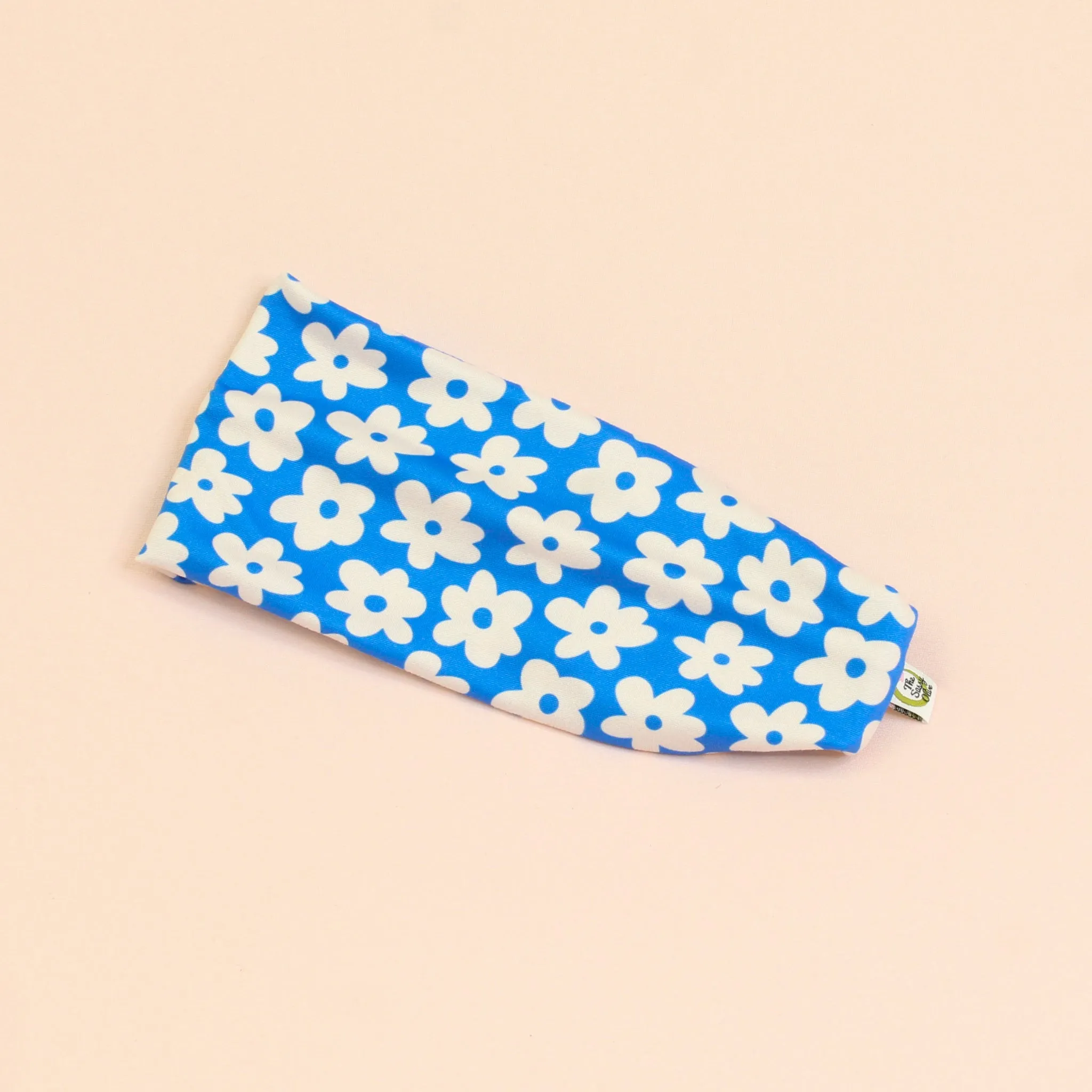 Mellow Blue Floral Stretch Headband