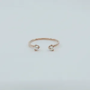 Mini Pearl Cuff Ring