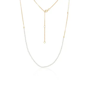 Mini Pearl Mixed Gold Chain Necklace