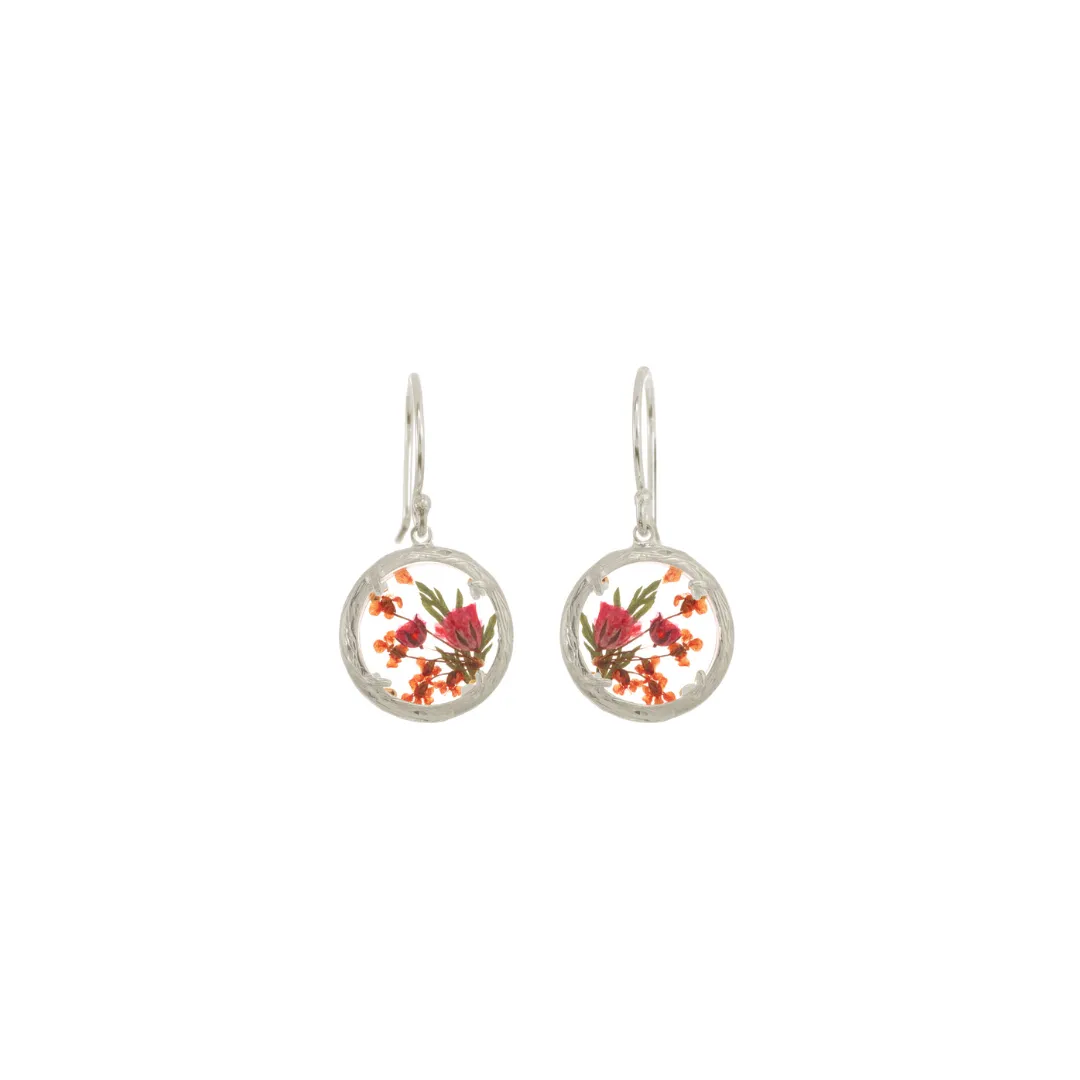 Mini Silver Wildflowers Earrings