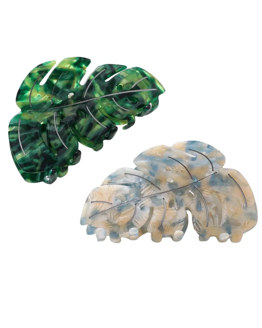 Monstera Leaf Hair Claw Clip