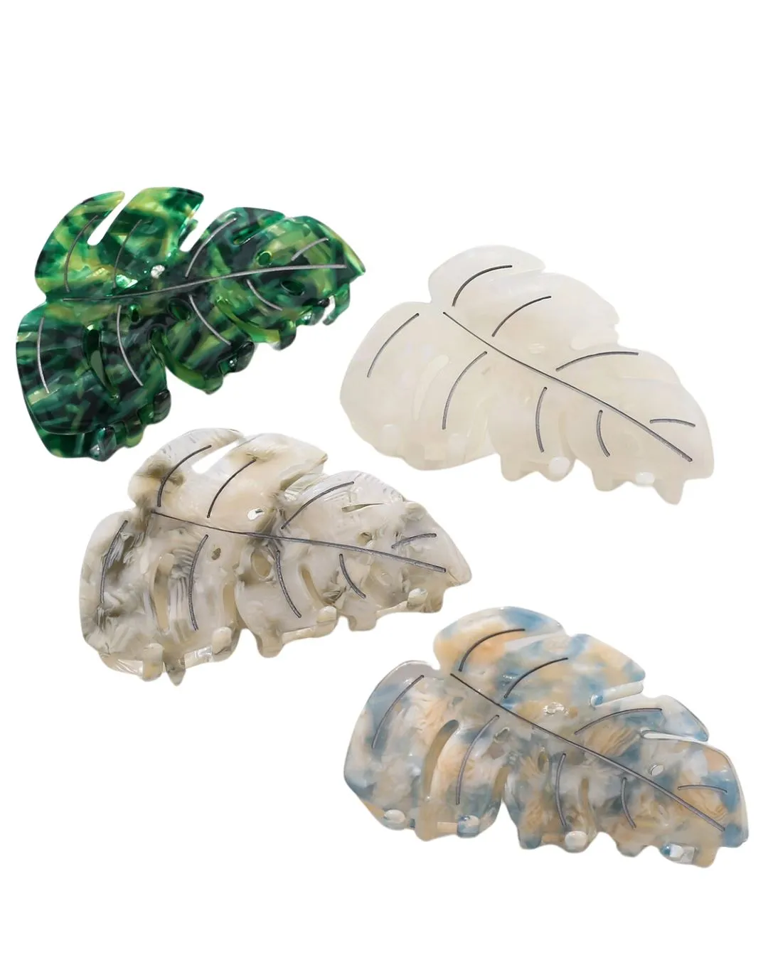 Monstera Leaf Hair Claw Clip