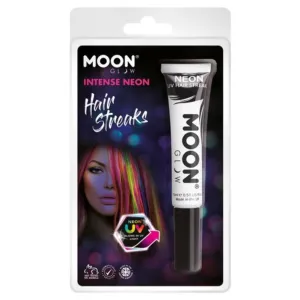 Moon Glow Intense Neon Uv Hair Streaks, White