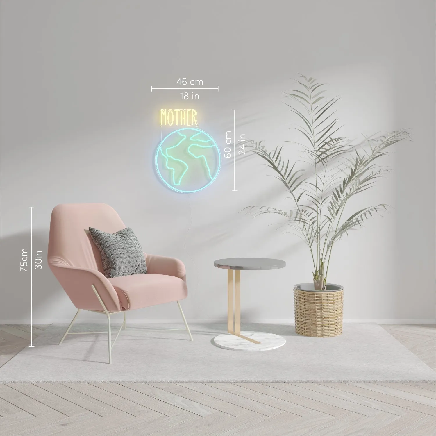 Mother Earth by Kelly Dabbah - LED Neon Sign