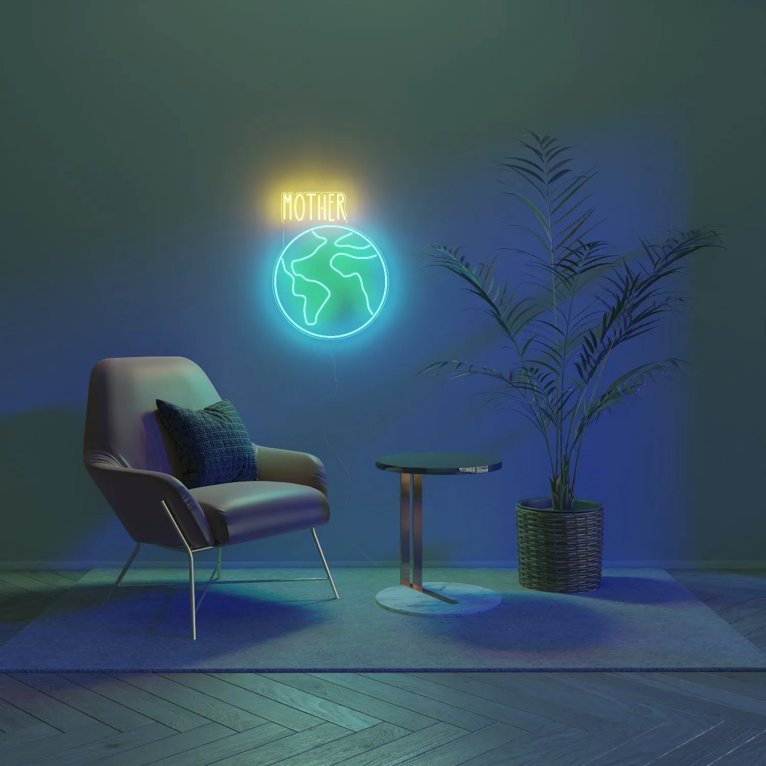 Mother Earth by Kelly Dabbah - LED Neon Sign