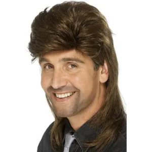 Mullet Wig - Brown
