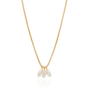 Multi-Keshi Pearl Charm Necklace