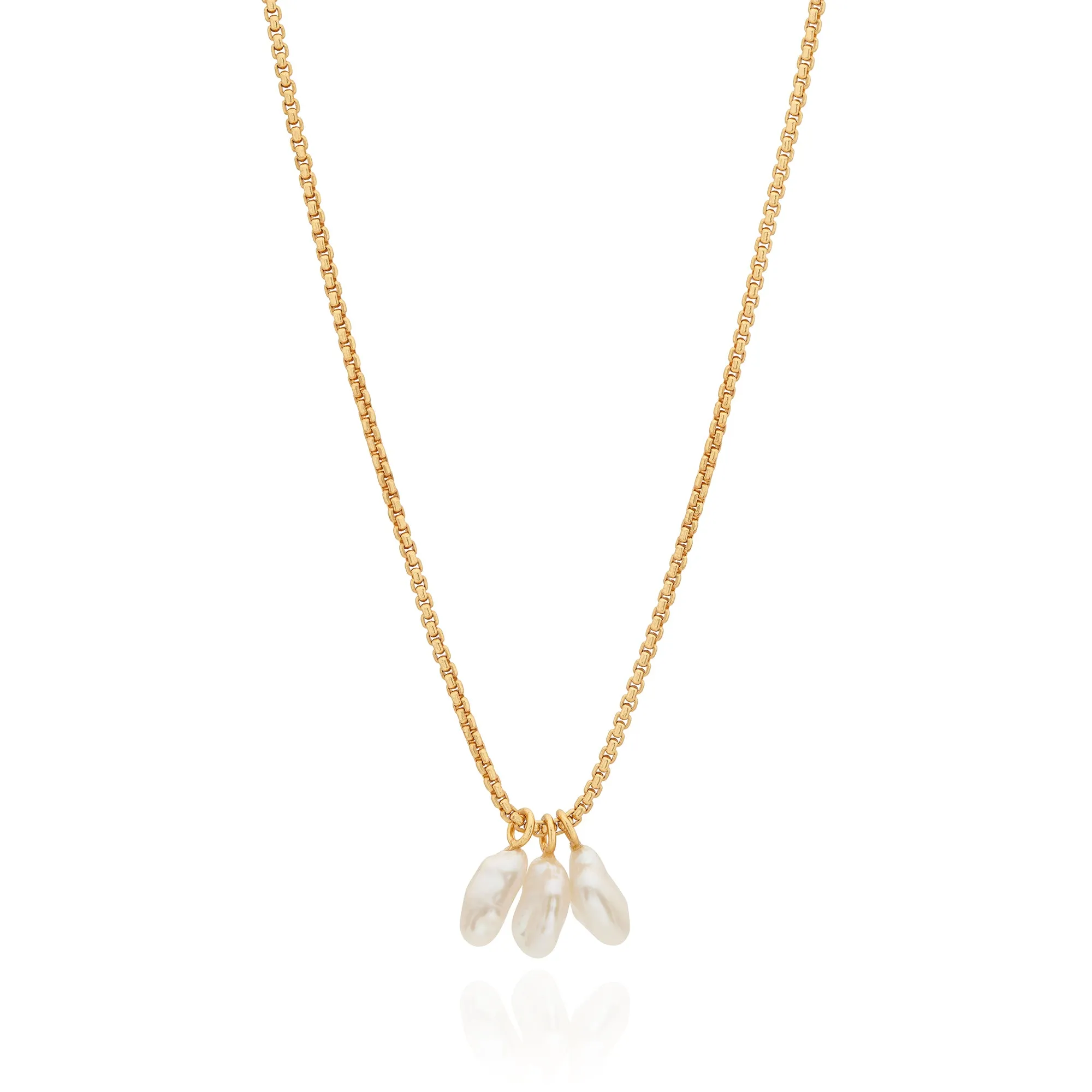 Multi-Keshi Pearl Charm Necklace