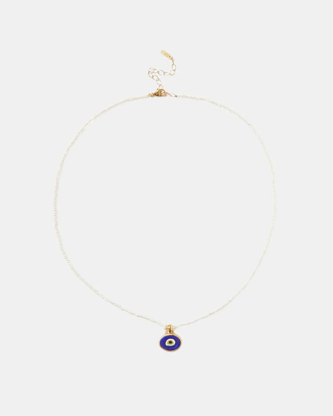 MYA EVIL EYE NECKLACE IN BLUE MIX