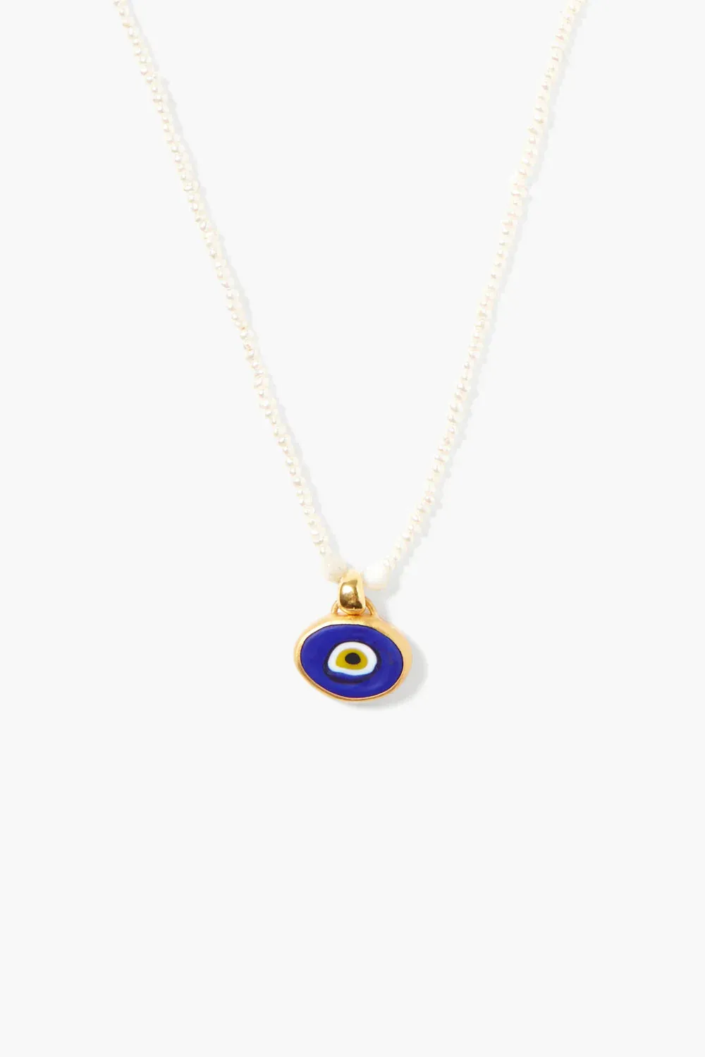 MYA EVIL EYE NECKLACE IN BLUE MIX