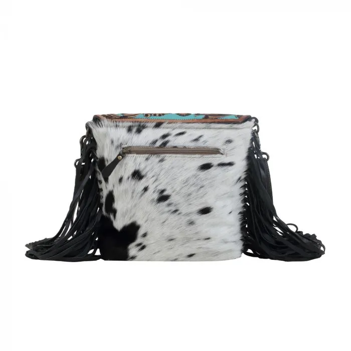 Myra Bag Aqua Hand-Tooled Bag