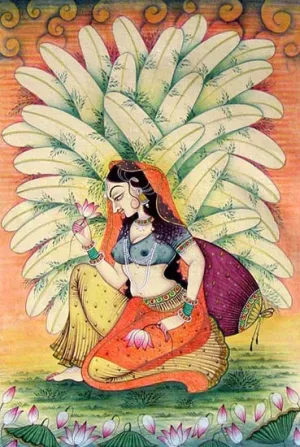 Nayika-Watercolor Painting