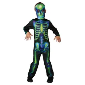 Neon Skeleton Costume Size L