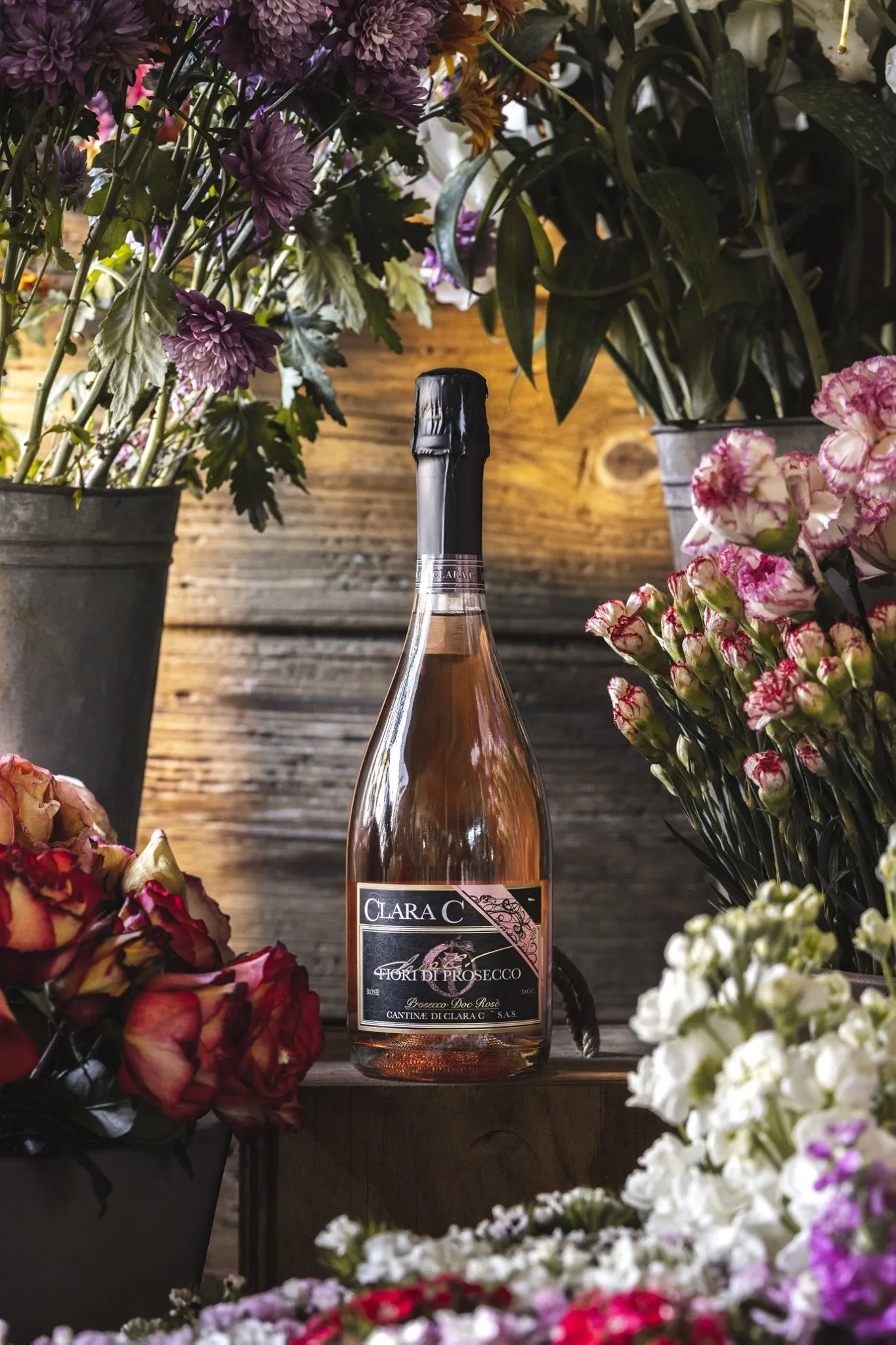 NV Clara C. Fiori di Prosecco Rose, D.O.C. BRUT MILLESIMATO, Italy