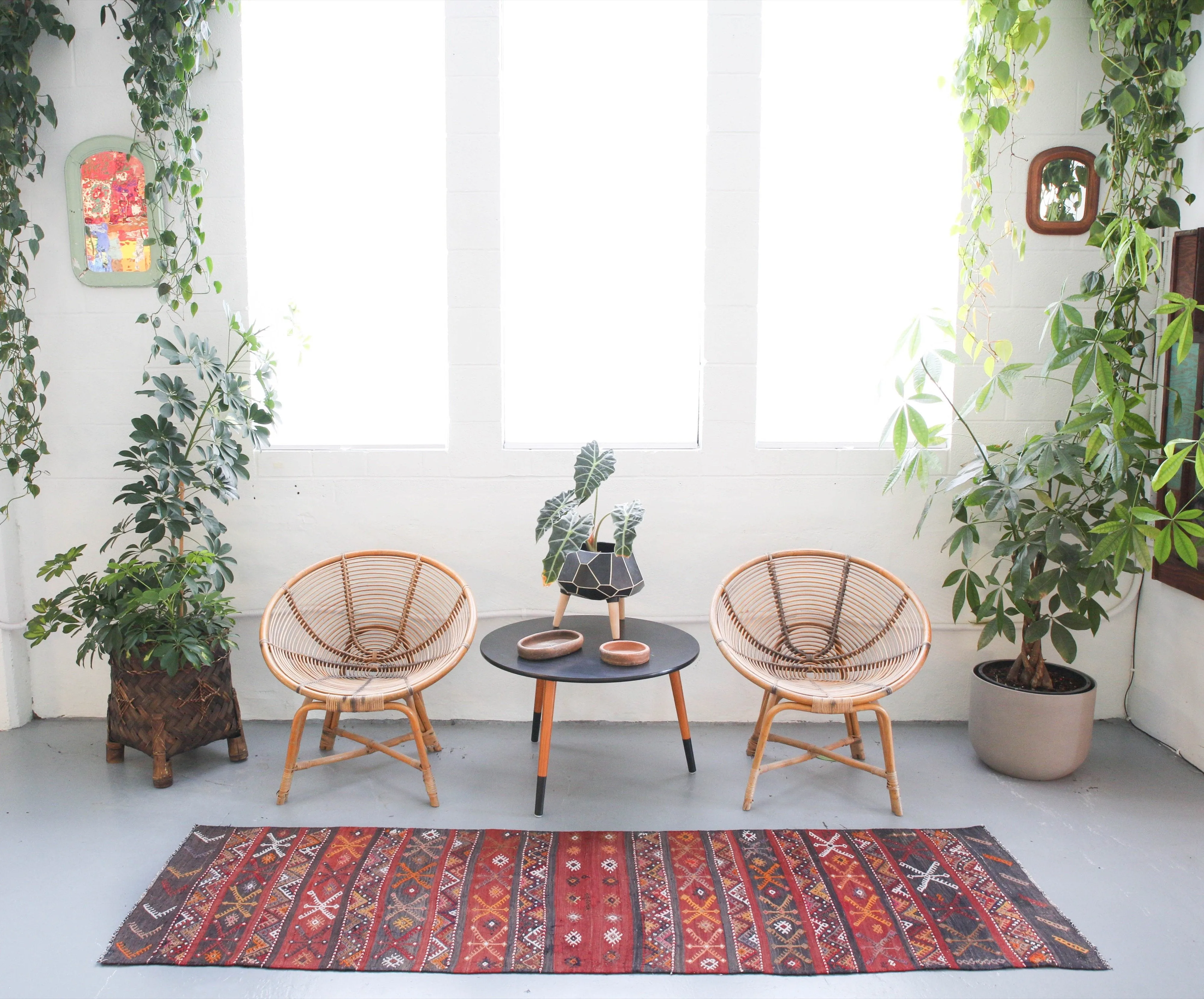 Old Anatolian kilim runner