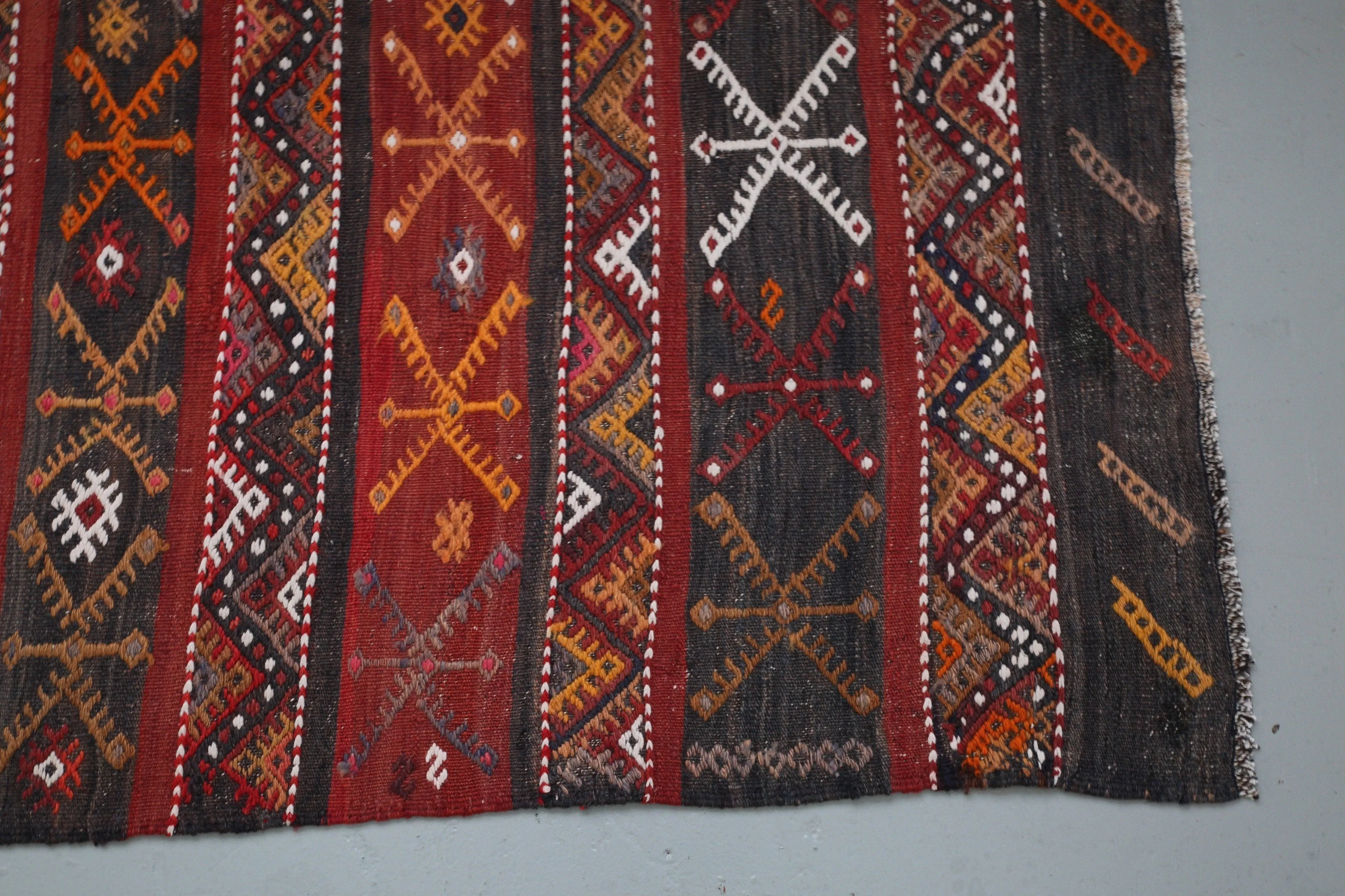 Old Anatolian kilim runner