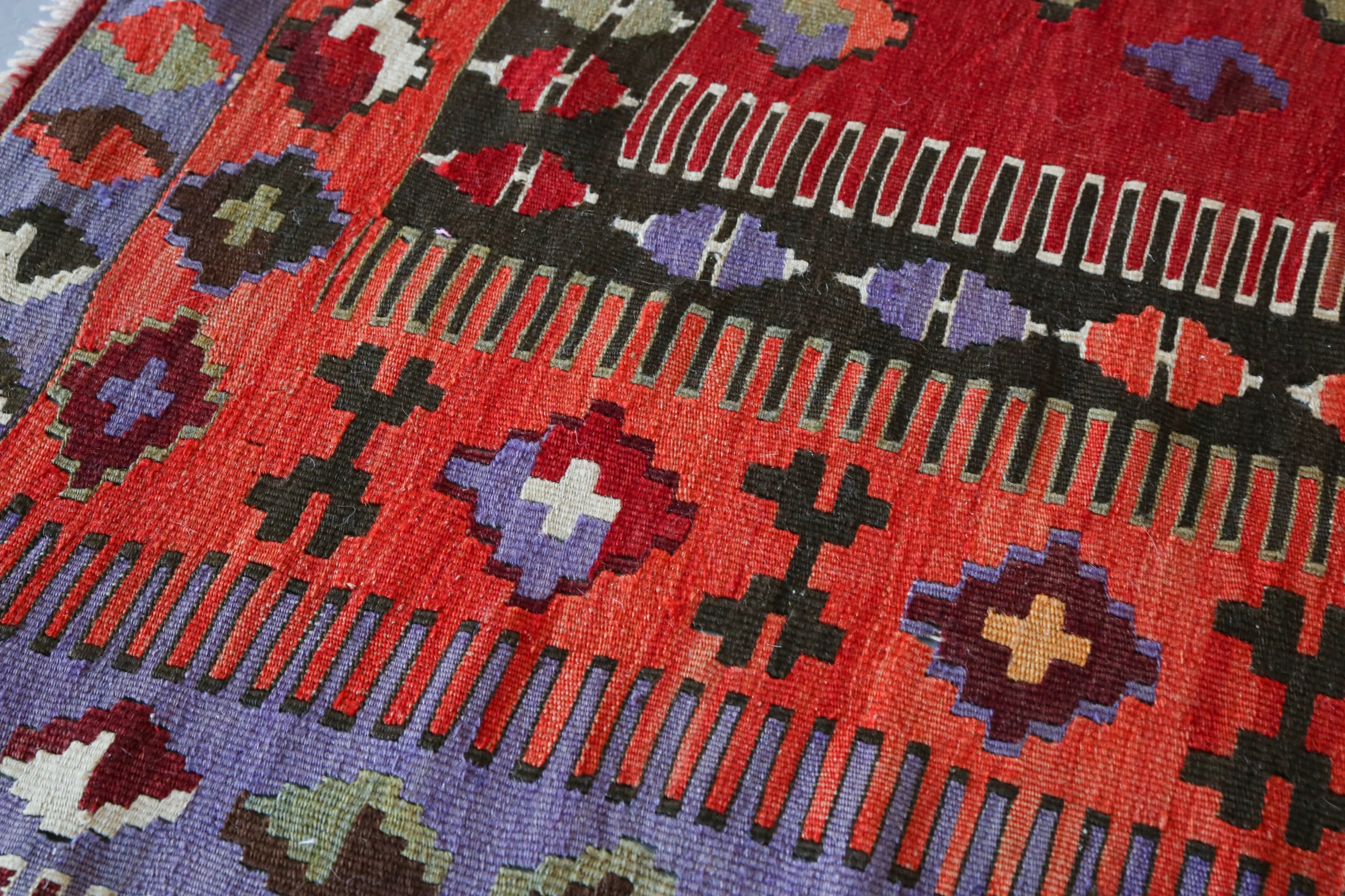 Old Konya Obruk Kilim 4.7ftx6ft