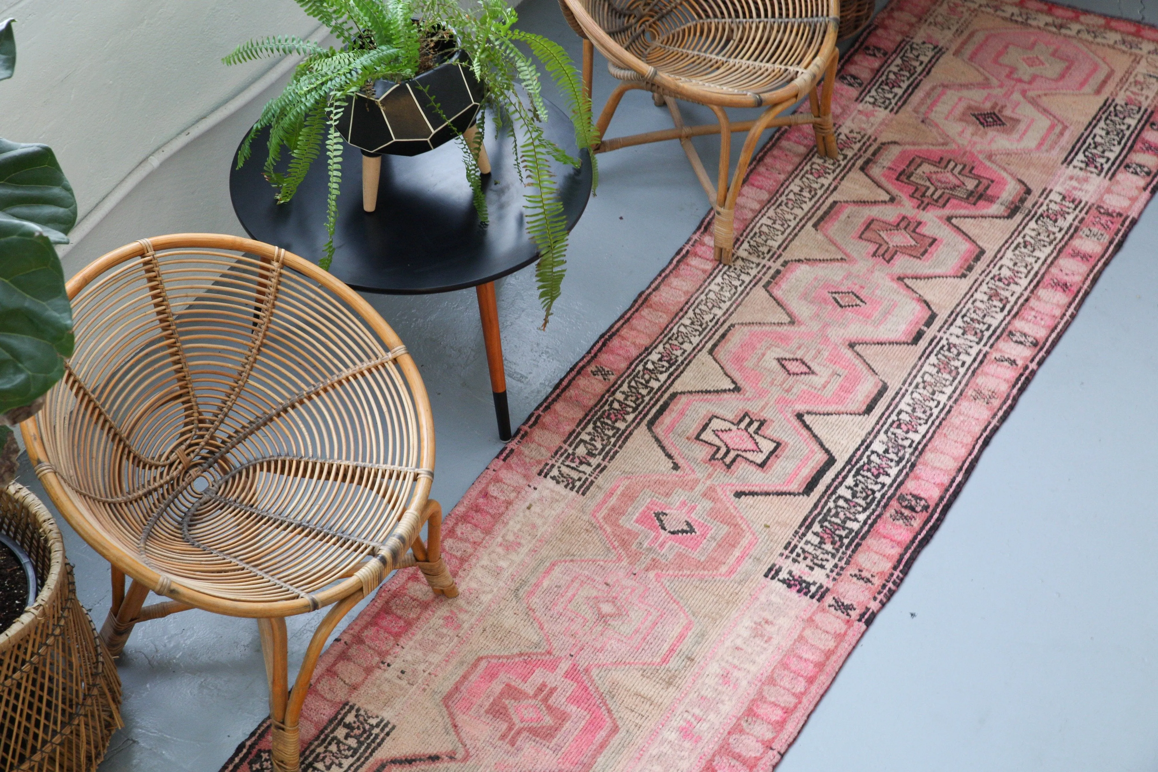 Old Kurdish Herki runner rug