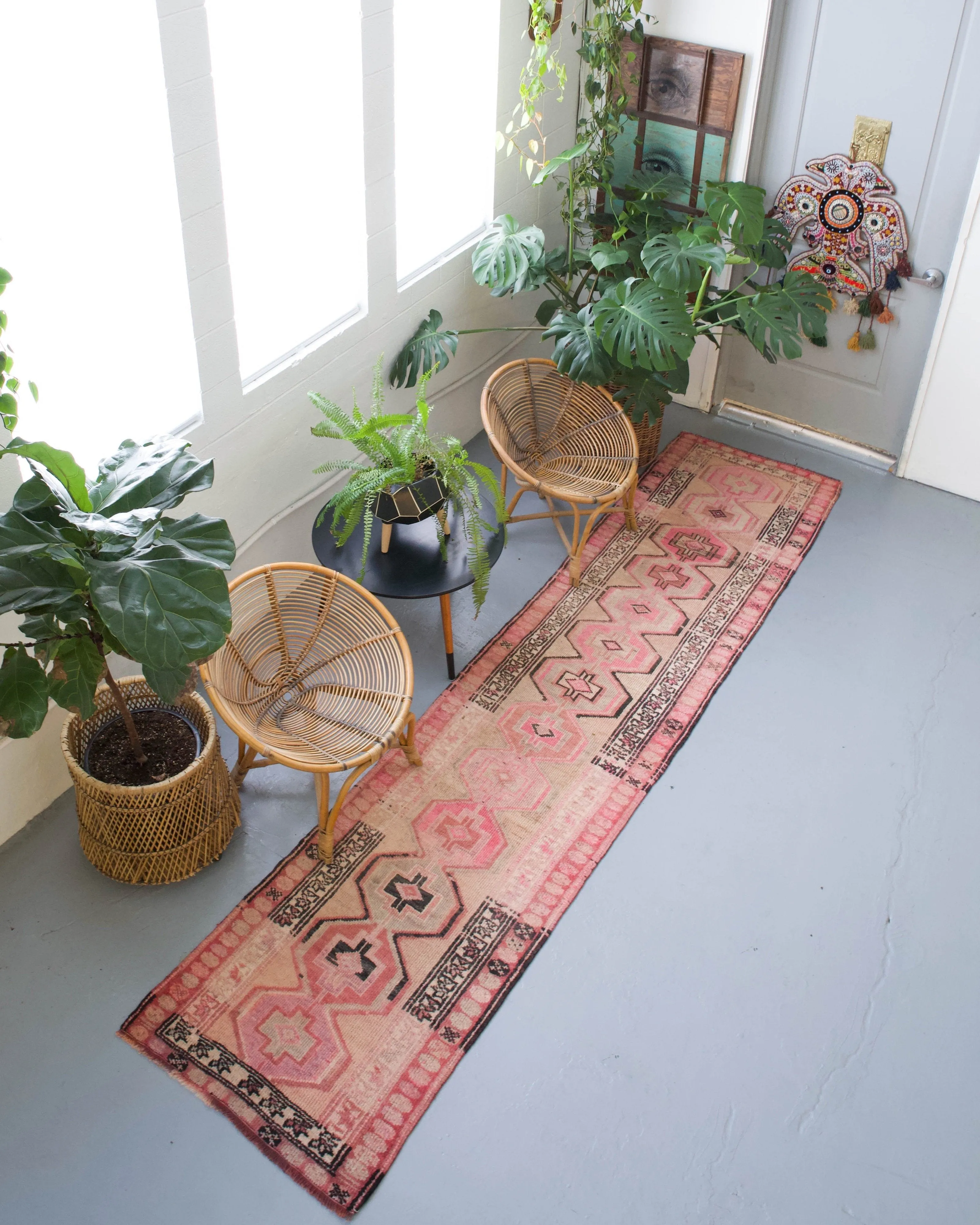 Old Kurdish Herki runner rug