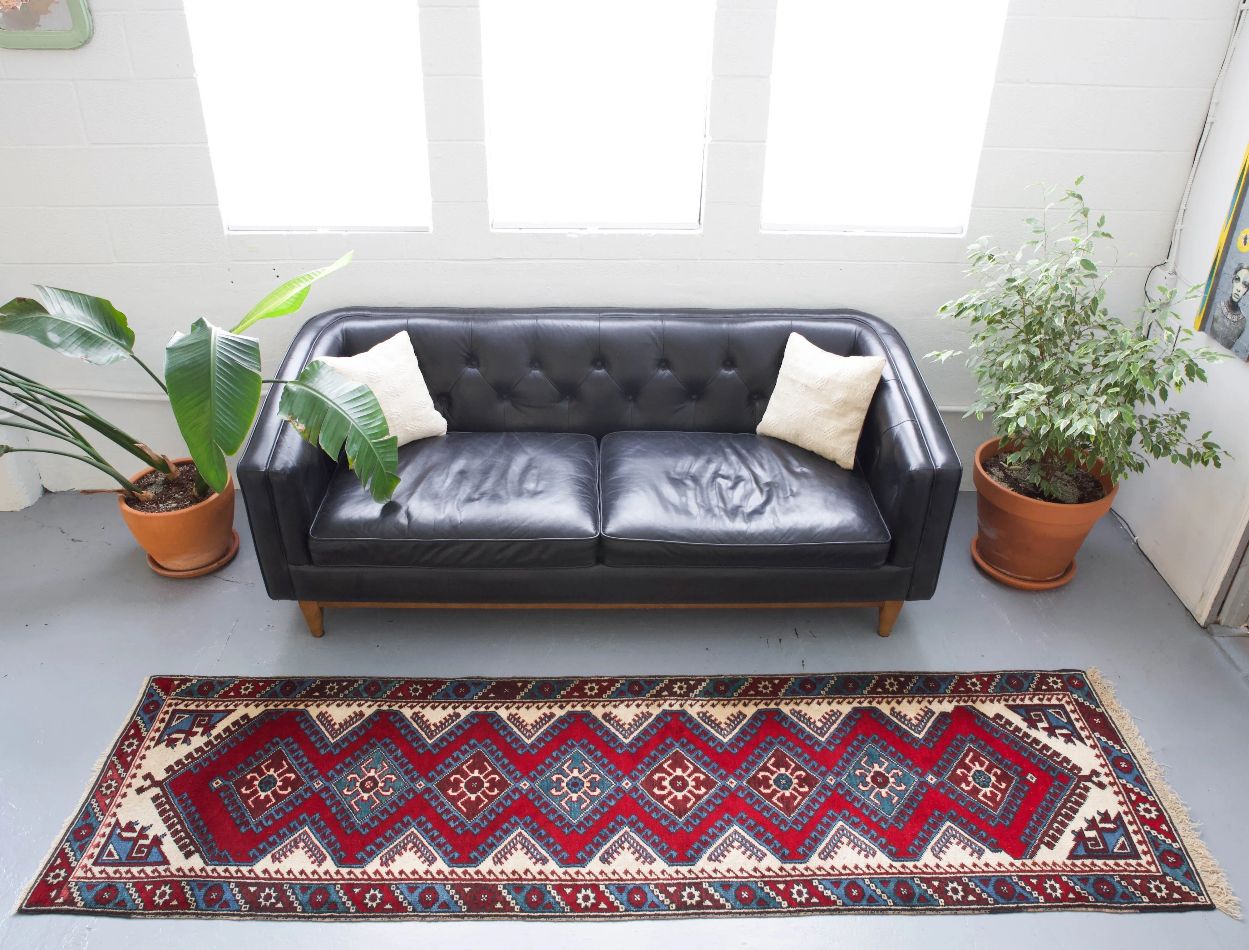 Old Turkish Dosemealti Runner Rug