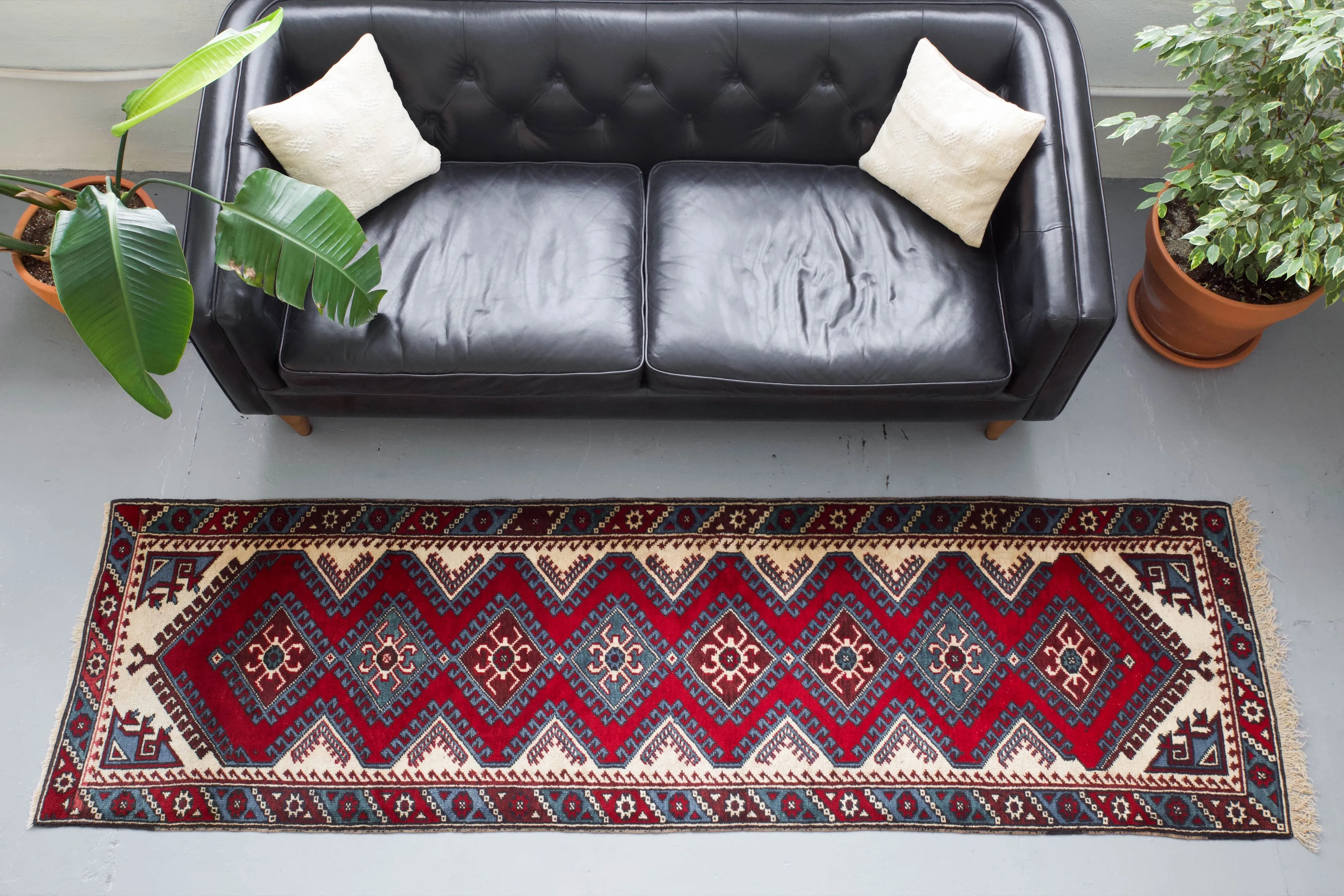 Old Turkish Dosemealti Runner Rug