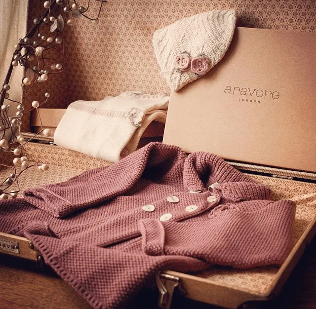 Organic Merino Wool Knitted Coatigan (Dusty Pink)