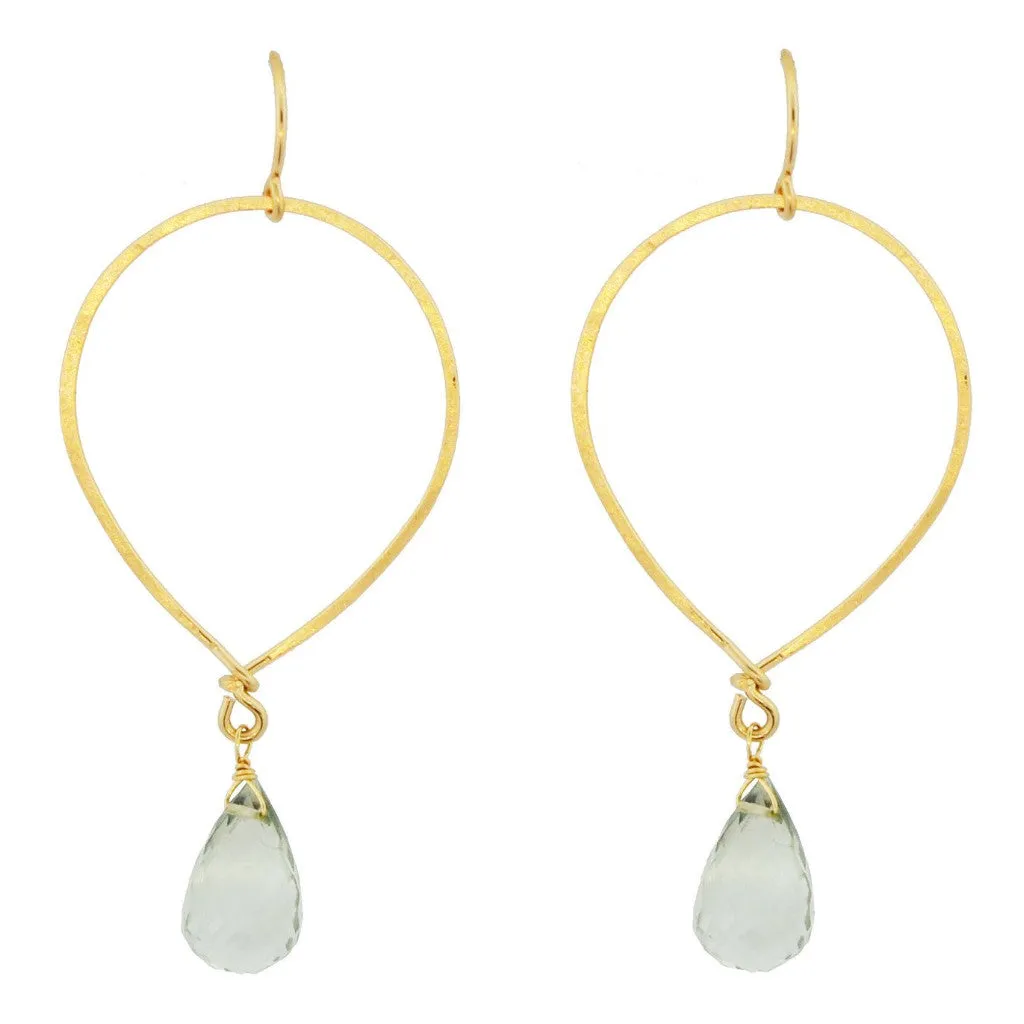 Oval Drop Earrings