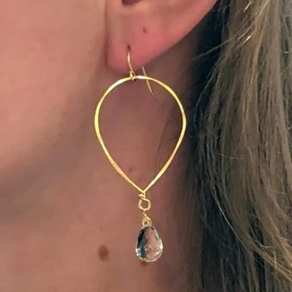 Oval Drop Earrings